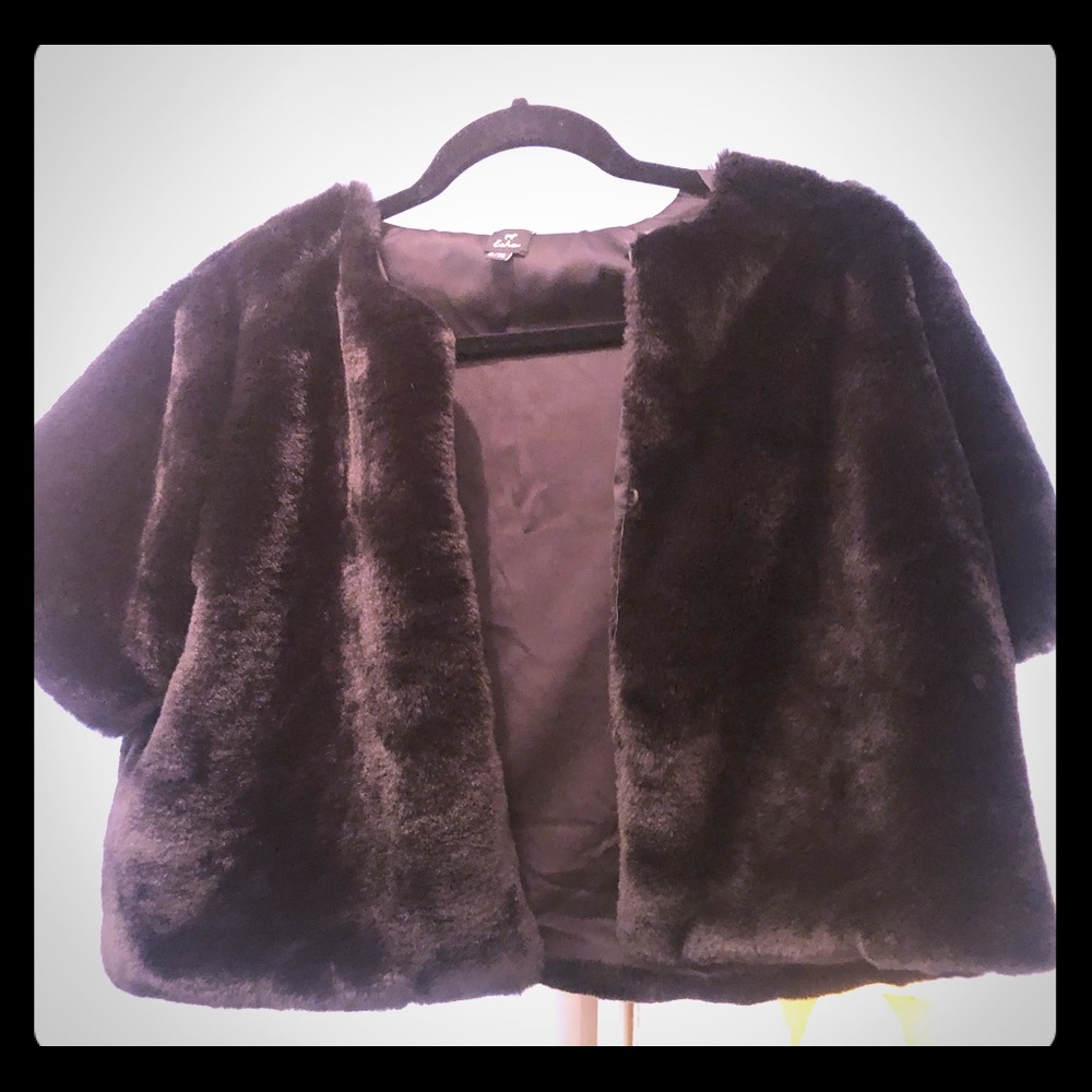 Black “fur” Bolero